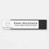 Bürologoklassegeschäft Hängen von Namensschildern Türschild (Vorderseite )