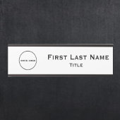 Bürologoklassegeschäft Hängen von Namensschildern Türschild