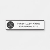 Bürologoklassegeschäft Hängen von Namensschildern Türschild (Vorderseite )