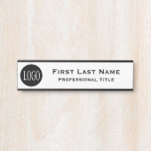 Bürologoklassegeschäft Hängen von Namensschildern Türschild (Vorderseite )