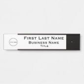 Bürologoklassegeschäft Hängen von Namensschildern Türschild (Vorderseite )