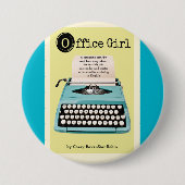 Büromädchen-Knopf Button (Vorderseite)
