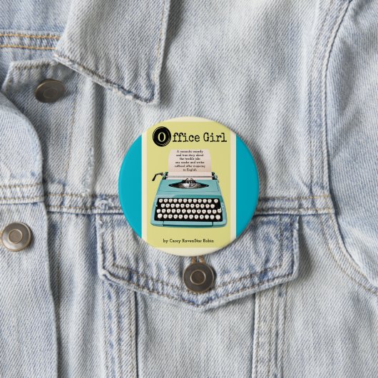 Büromädchen-Knopf Button (Beispiel)