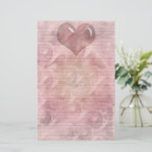 Büromaterial für Red Heart - optionale Linien Briefpapier (Stehend Vorderseite)