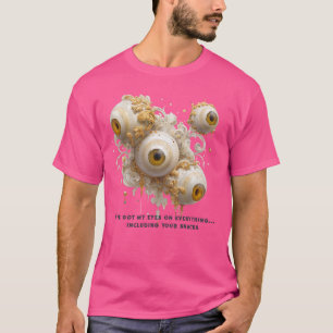 Büromeme. Surreal Barock Eyeballs Gold T-Shirt