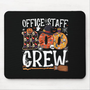 Büropersonal Boo Crew Lustiges Halloween-Matching- Mousepad