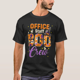Büropersonal Boo Crew Lustiges Halloween-Matching- T-Shirt