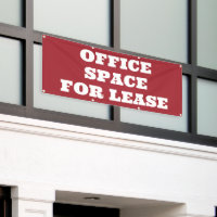 Büroraum für Leasingbanner