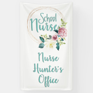 Büroräume für Floral School Nurse Banner
