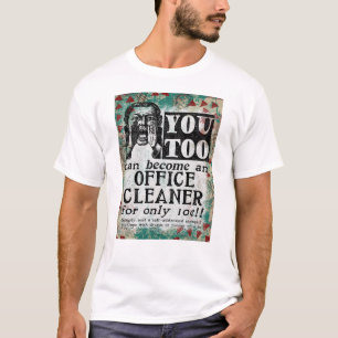 Büroreiniger - Lustige Vintage Retro T-Shirt