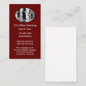 Büroreinigung Janitorial Service Business Cards Visitenkarte (Vorne/Hinten)