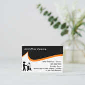 Büroreinigung und Janitorial Visitenkarte (Stehend Vorderseite)