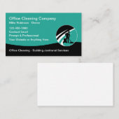 Büroreinigung und Janitorial Visitenkarte (Vorne/Hinten)