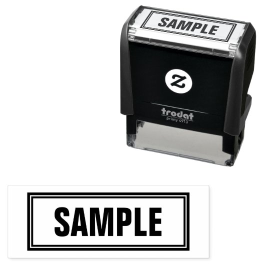 BÜROSAMPLE SELBSTINKENDE BRIEFMARKE PERMASTEMPEL (Beispiel)