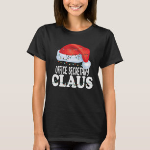 Bürosekretär Claus Christmas Matching Costume T-Shirt