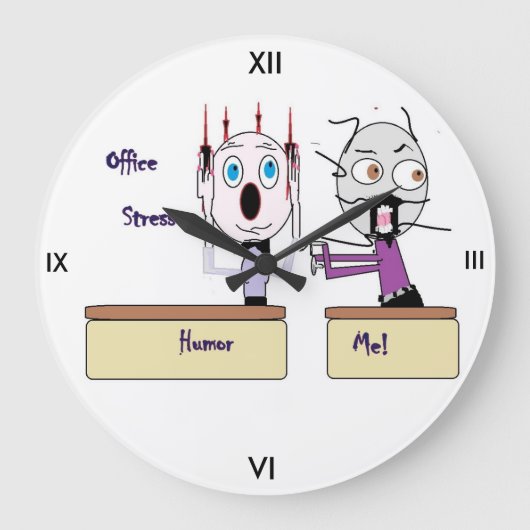 Bürostressschalter Große Wanduhr (Vorderseite)