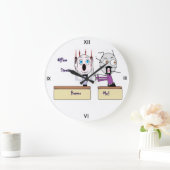 Bürostressschalter Große Wanduhr (Zuhause)