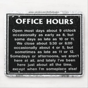 Bürostunden Mousepad