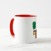 BüroSuperhero - personalisierte Cartoon-Tasse Tasse (Vorderseite Links)