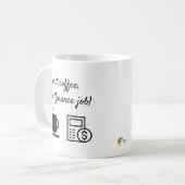 Bürotasse Erster Kaffee Kaffeetasse (Vorderseite Links)