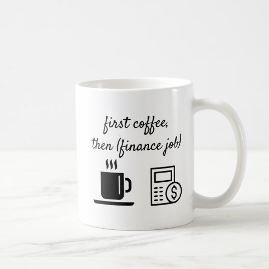 Bürotasse Erster Kaffee Kaffeetasse (Rechts)