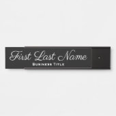 Bürotür signiert einfaches, modernes schwarzes Zei Türschild (Vorderseite )