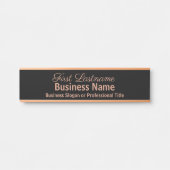 Bürotür signiert Klassisches Goldenes Zeichen für  Türschild (Vorderseite )