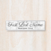 Bürotür signiert schlichtes graues Marmorzeichen Türschild (Vorderseite )