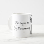 Bürozubehöre sind Bühne-Manager-Katzenminze Kaffeetasse (Vorderseite Links)