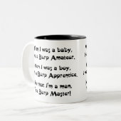 Burp Master Zweifarbige Tasse (Vorderseite Links)