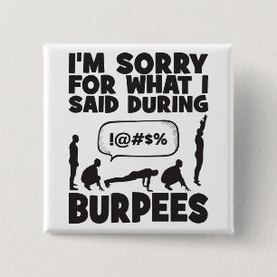 BURPEES - Funny Novelty Workout Button