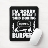BURPEES - Funny Novelty Workout Mousepad (Mit Mouse)