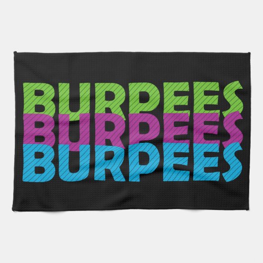 Burpees Geschirrtuch (Horizontal)