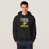 Burpees Ich hörte Burritos Workout Quotes Fitness Hoodie (Vorne ganz)