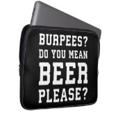 Burpees, Ihr Gemeines Bier Bitte - Funny Novelty G Laptopschutzhülle (Vorne Rechts)