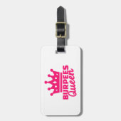 Burpees Königin Gepäckanhänger (Vorderseite vertikal)