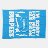 BURPEES - Lustiges Neuheits-Training Geschirrtuch (Horizontal)