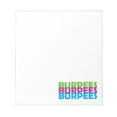Burpees Notizblock (Vorderseite)