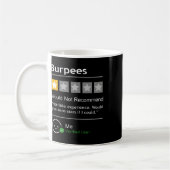 Burpees Würden Nicht Empfehlen Männer Frauen Gesch Kaffeetasse (Links)
