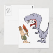Burping Dinosaurier Postkarte (Vorne/Hinten)
