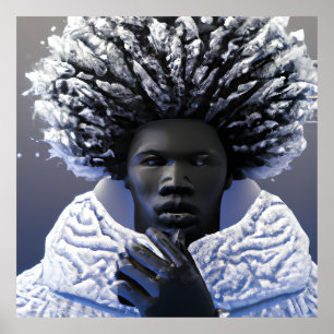 Burr Man Black King Melanin Bruh Brother Poster