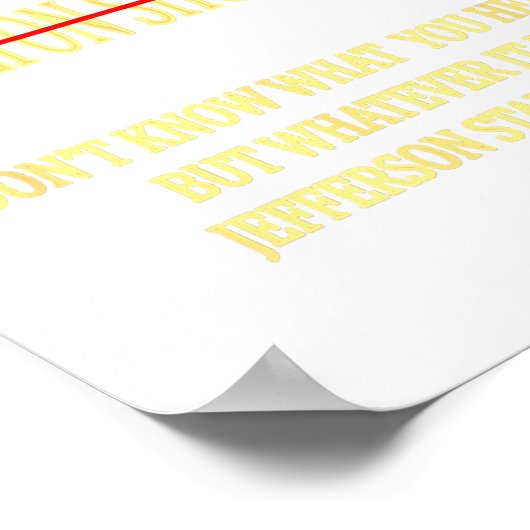 Burr Shot First Hamilton Shot First Funny  Poster (Ecke)