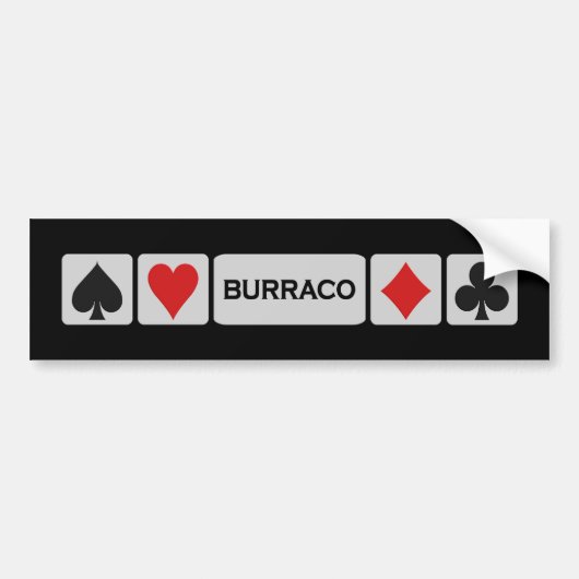 Burraco Autoaufkleber (Vorne)