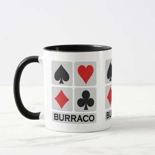 Burraco Player Tasse - wählen Sie Stil & Farbe (Links)