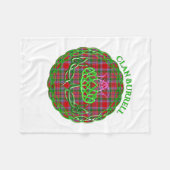 Burrell Scottish Tartan Celtic Thistle Fleecedecke (Vorderseite (Horizontal))