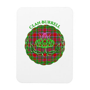 Burrell Scottish Tartan Celtic Thistle Magnet