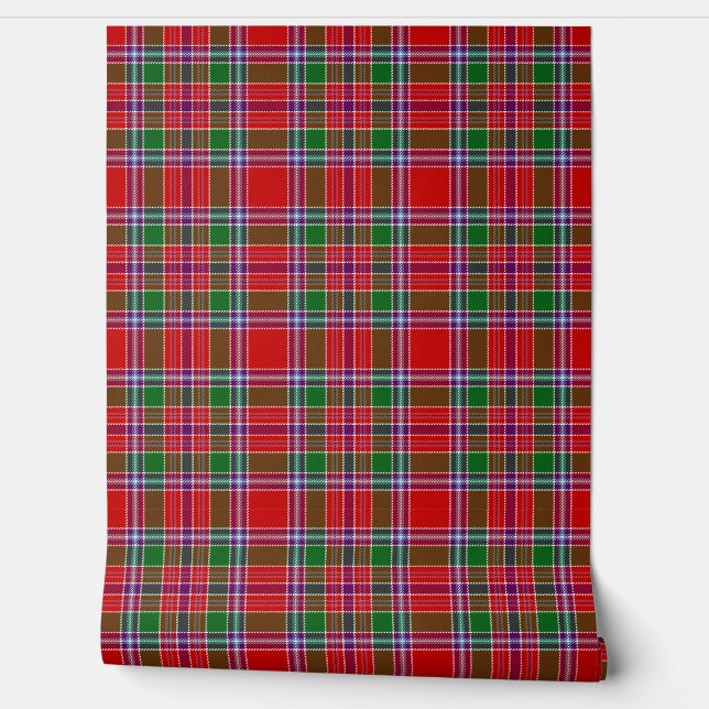 Burrell Tartan Kariert Scottish Clan Tapete (Abrollen)