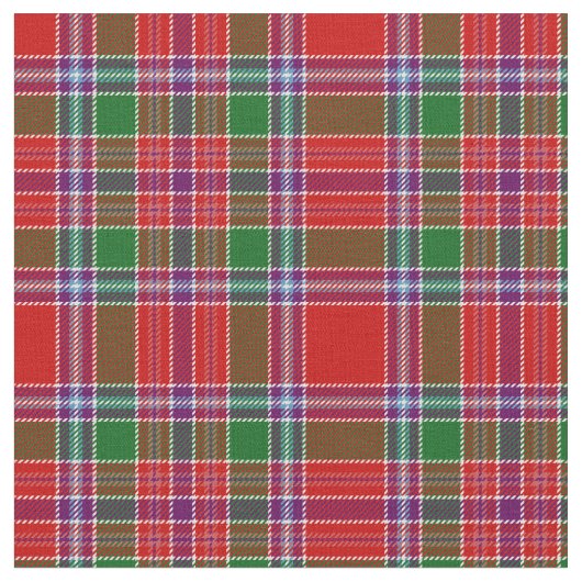 Burrell Tartan Print Stoff (Nahaufnahme)