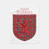 Burrell Tartan Scottish Kariert Lion Rampant Fleecedecke (Vorderseite)