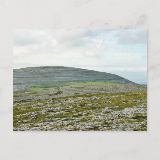 Burren Clouds Berge Postkarte (Vorderseite)